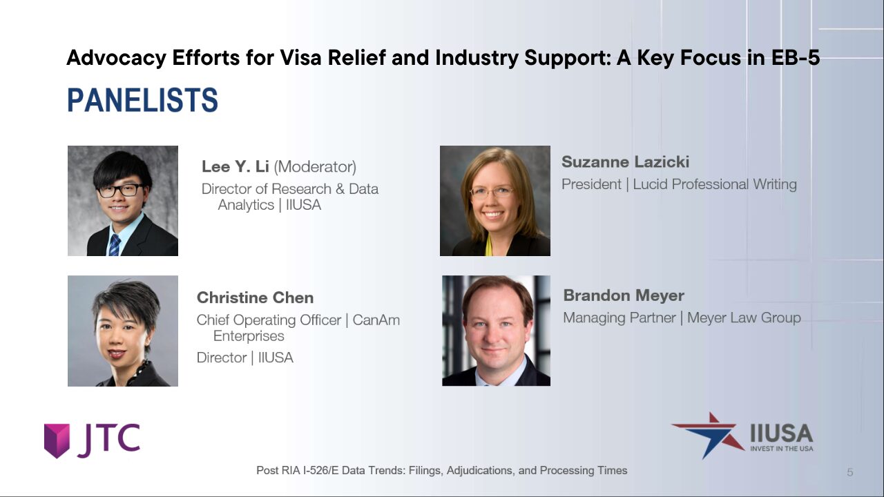 Advocacy Efforts for Visa Relief and Industry Support: A Key Focus in EB-5