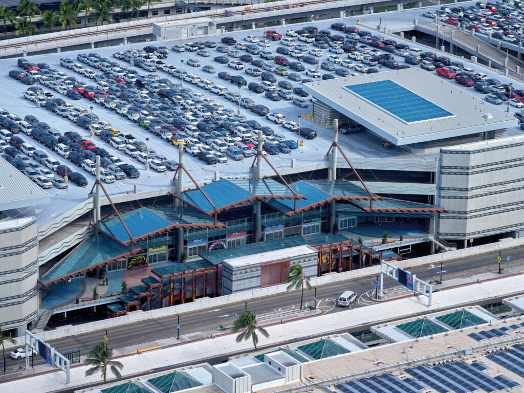 Hawaii CONRAC EB-5 Project cars in the parking deck